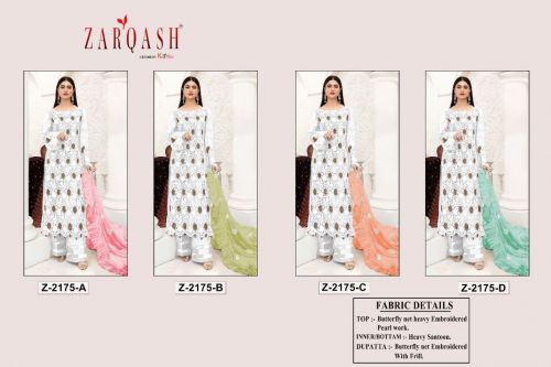 Zarqash Z 2175 Pakistani Salwar Suit Catalog